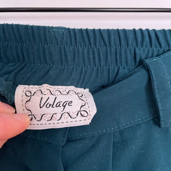 Vintage Volage Teal Button-Down maxi Skirt size 3 - Picture 3 of 5